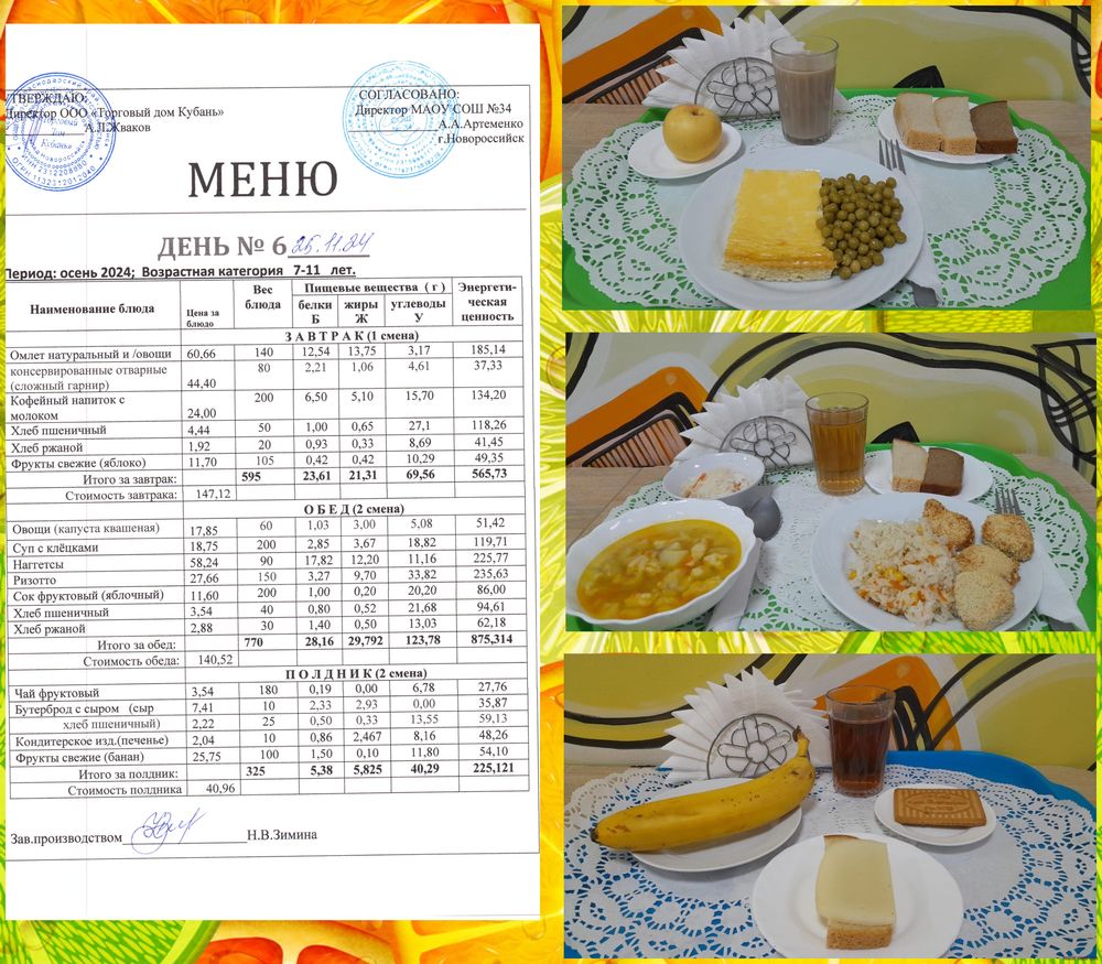 ежедневное меню 25.11.2024